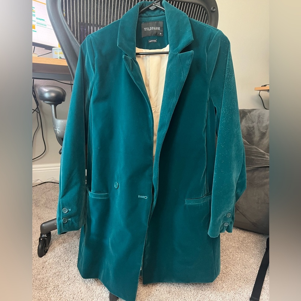 Wolfgang velvet suit jacket. Size XS.